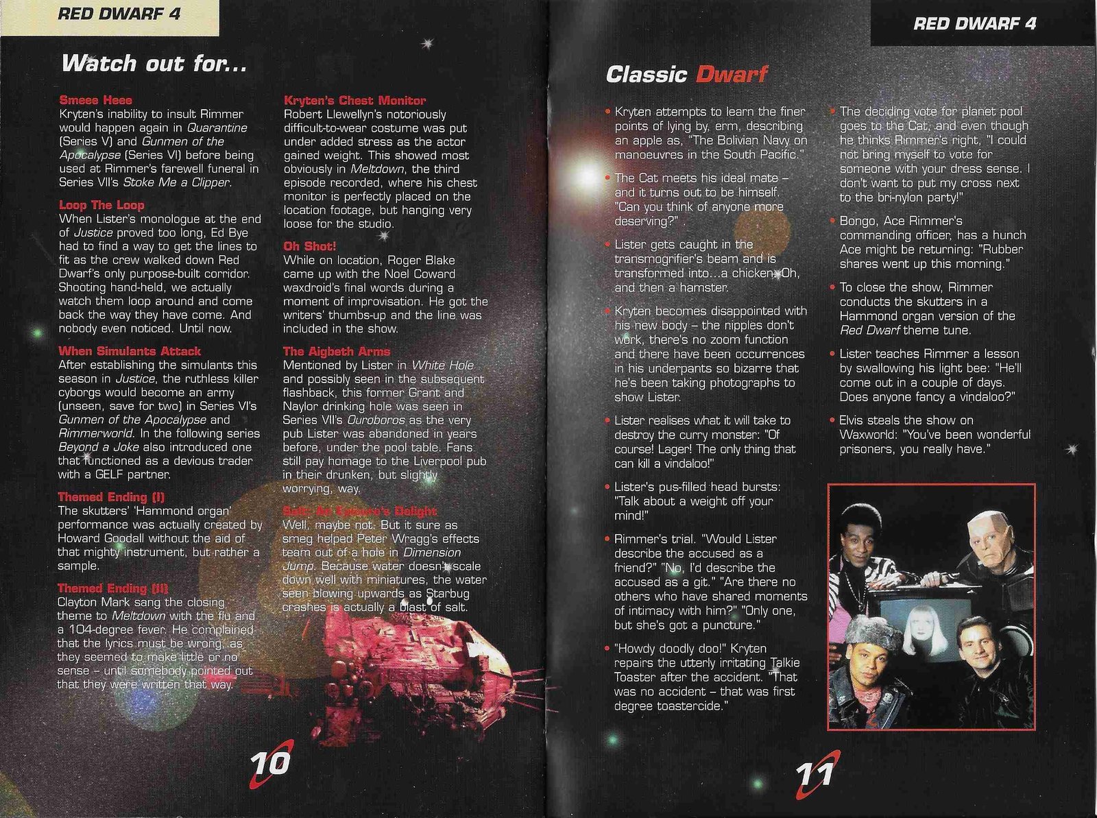 Inserts from BBCDVD 1307